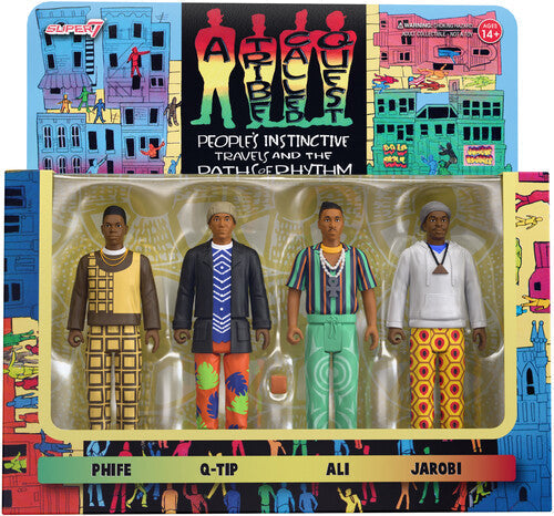Super7 - A Tribe Called Quest - ReAction Figures Wv1 - People's Instinctive Travels and the Paths of Rhythm 4-Pack (Large Item, Action Figure) |