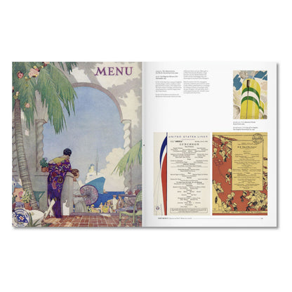 Menu Design in America (German, French, English)