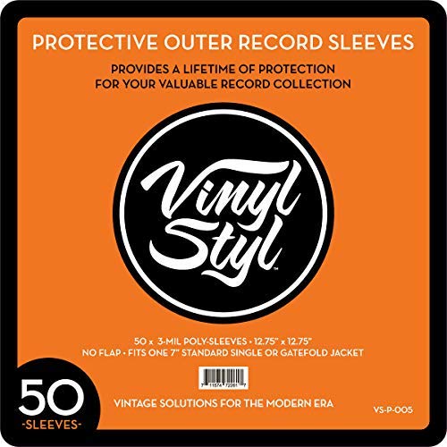 Protective Outer Record Sleeves - 50 Count |
