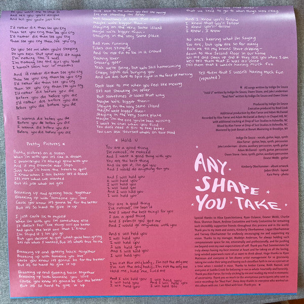 Indigo De Souza - Any Shape You Take (Ltd Yellow Vinyl) | Mint (M) Mint (M)