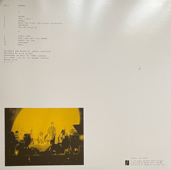DIIV - Live At Murmrr Theatre (COLOR VINYL RSD) |