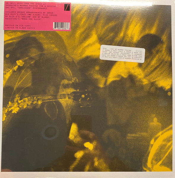 DIIV - Live At Murmrr Theatre (COLOR VINYL RSD) |