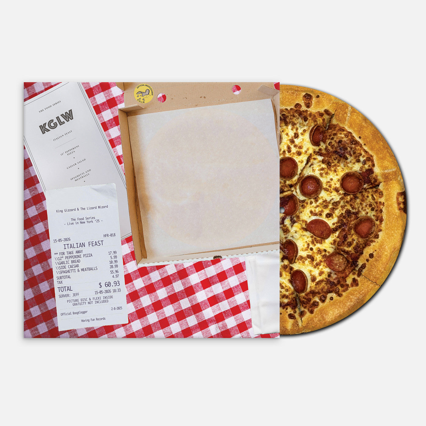 King Gizzard and the Lizard Wizard - Italian Feast (DLX ED Italian Feast Picture Disc Vinyl + Flexi Disc) | Mint (M) Mint (M)