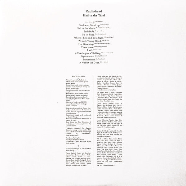 Hail To The Thief | Mint (M) Mint (M)