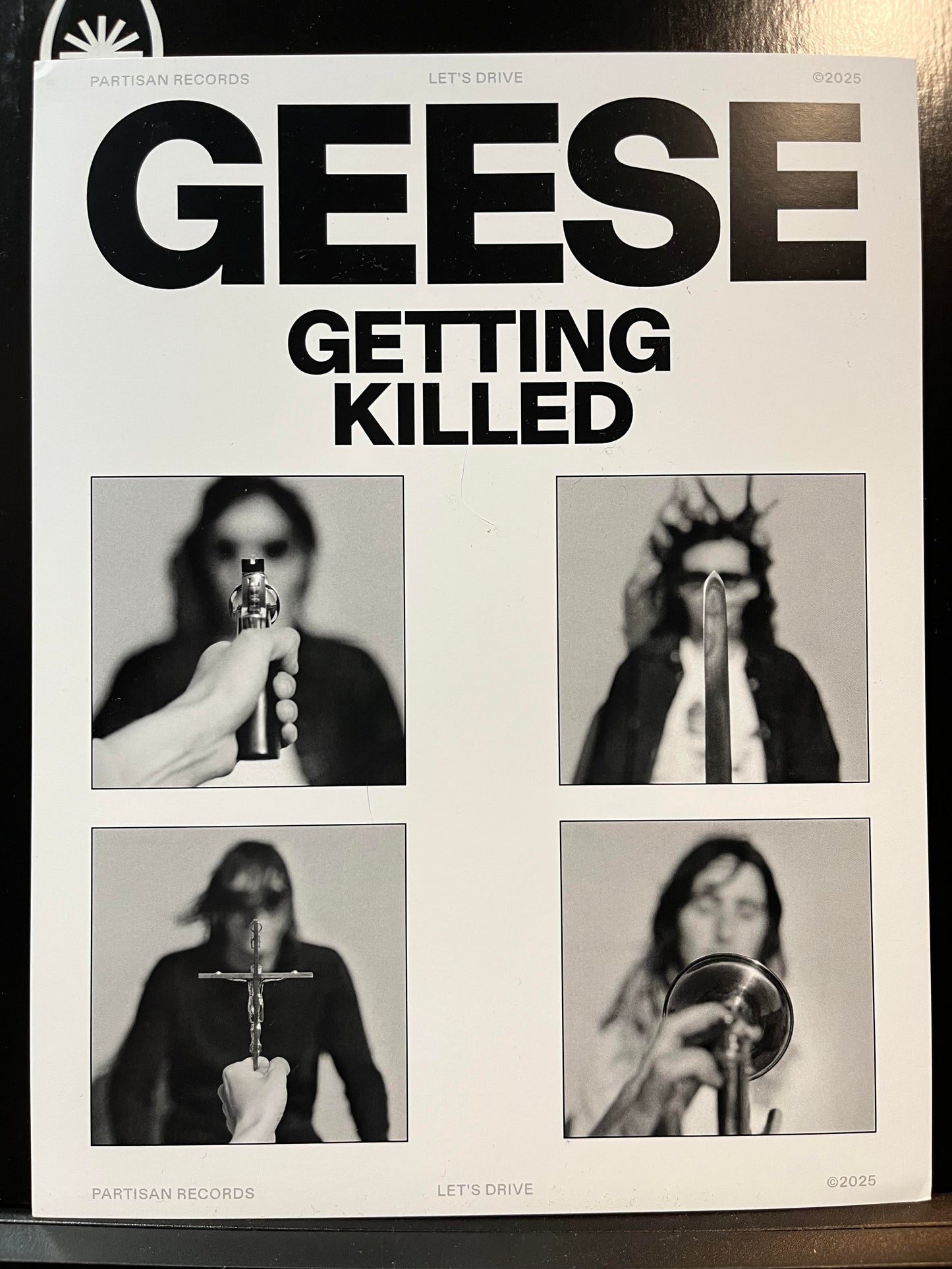 Geese - Getting Killed (11x7" POSTER) | Near Mint (NM)