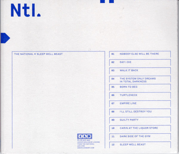 Sleep Well Beast (CD) | Mint (M) Mint (M)