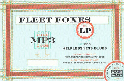Fleet Foxes - Helplessness Blues (2x VINYL) *SEAM SPLITS* | Mint (M) Mint (M)