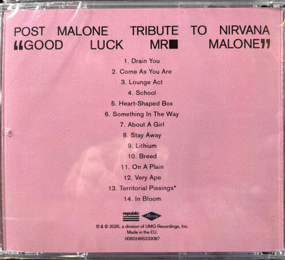 Post Malone - Nirvana Tribute (UNOFFICIAL CD) | Mint (M) Mint (M)