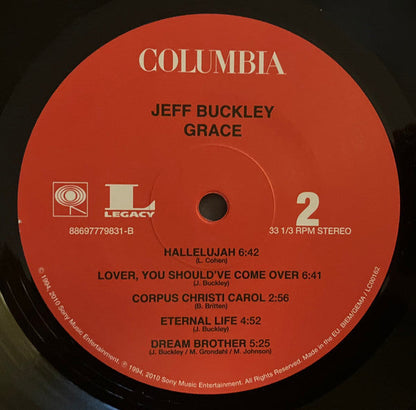 Jeff Buckley - Grace (VINYL - IMPORT - EUROPE) | Mint (M) Mint (M)