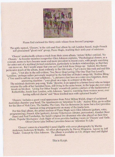 Closure (VINYL) | Mint (M) Mint (M)