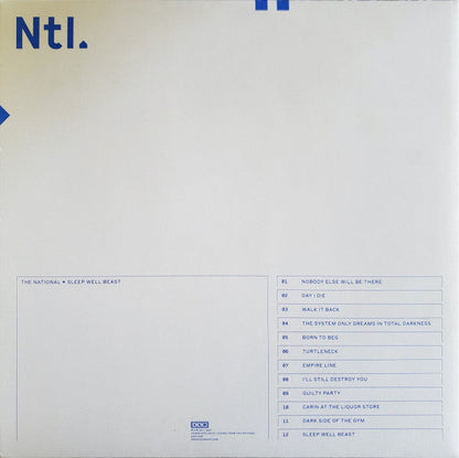 The National - Sleep Well Beast (WHITE VINYL) | Mint (M) Mint (M)