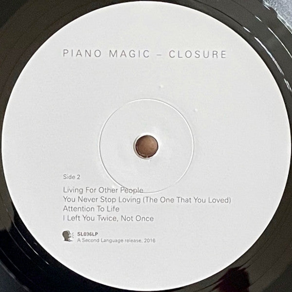 Piano Magic - Closure (VINYL)*DISCOUNTED* | Mint (M) Mint (M)