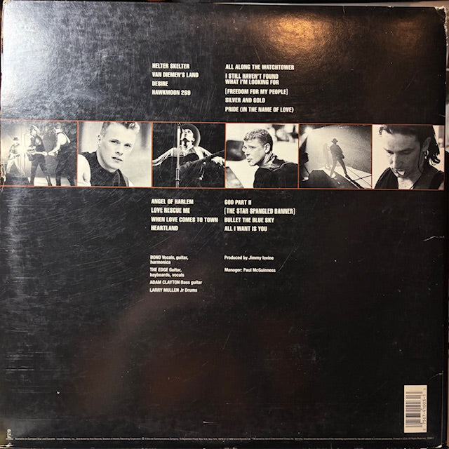 U2 - Rattle And Hum (2x VINYL) | Excellent (EX) Very Good Plus (VG+)