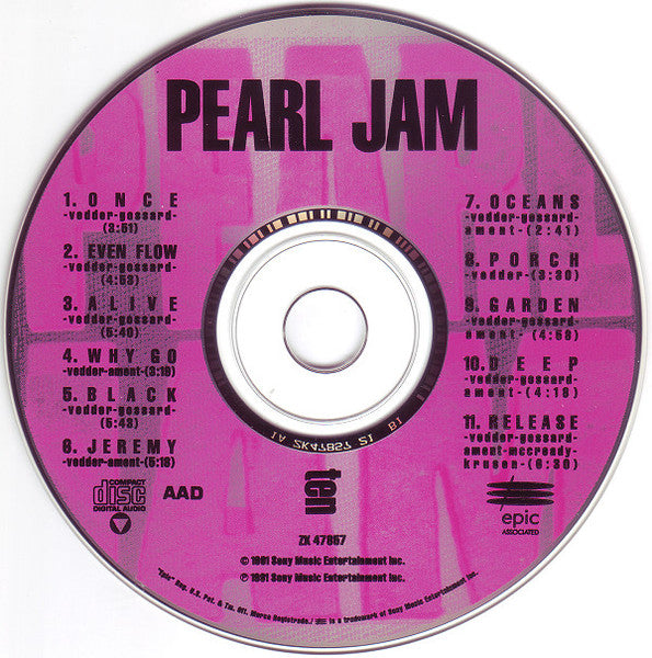 Pearl Jam - Ten (CD) | Near Mint (NM or M-)