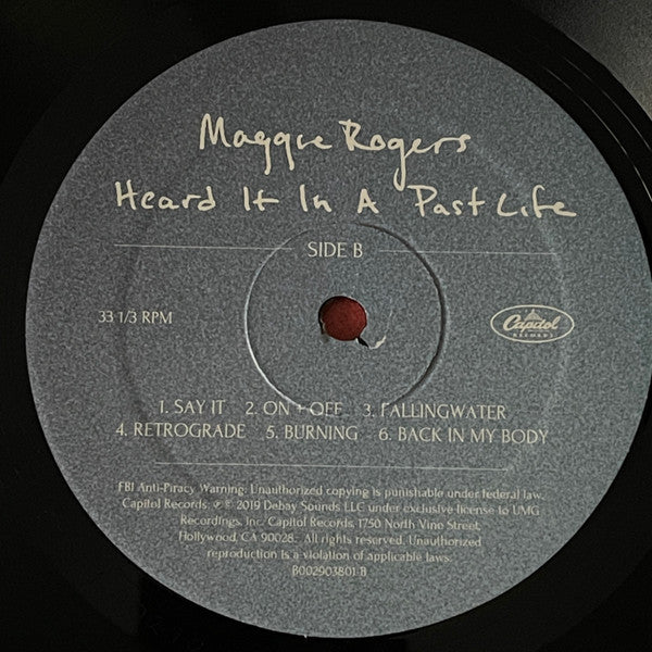 Maggie Rogers - Heard It In A Past Life (VINYL) | Near Mint (NM) Near Mint (NM)