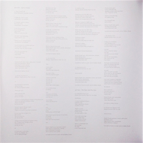 Robert Wyatt - Comicopera (2xVINYL) | Near Mint (NM) Near Mint (NM)