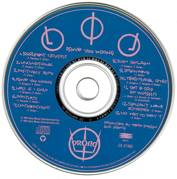Prong - Prove You Wrong (CD) | Near Mint (NM or M-)