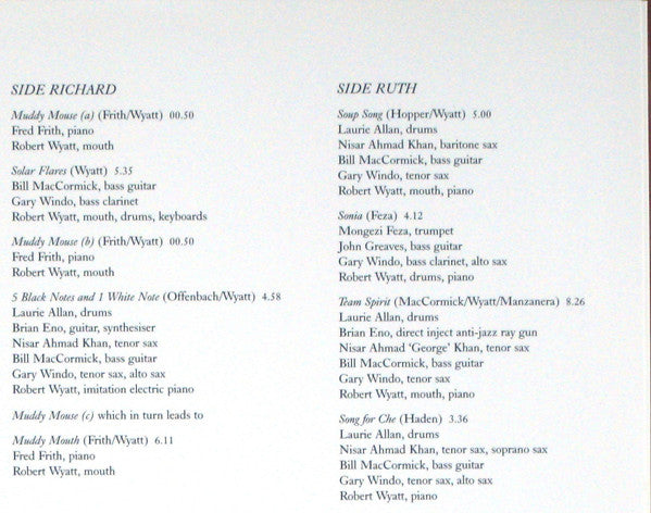 Robert Wyatt - Ruth Is Stranger Than Richard (VINYL+CD) | Near Mint (NM) Near Mint (NM)