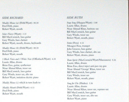 Robert Wyatt - Ruth Is Stranger Than Richard (VINYL+CD) | Near Mint (NM) Near Mint (NM)