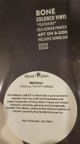 Patience Hell EP (VINYL) | Near Mint (NM) Near Mint (NM)