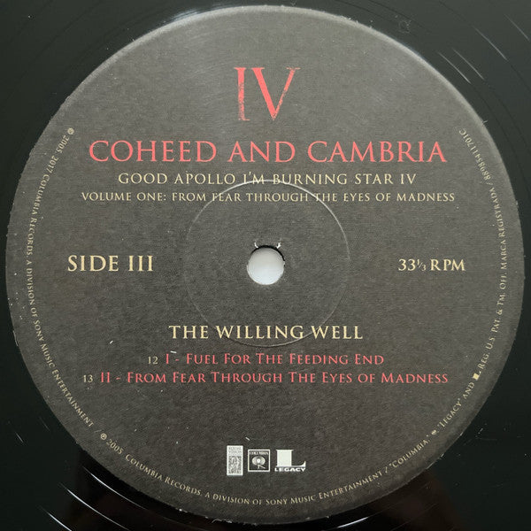 Coheed And Cambria - Good Apollo I'm Burning Star IV | Volume One: From Fear Through The Eyes Of Madness (2xVINYL) | Near Mint (NM or M-)