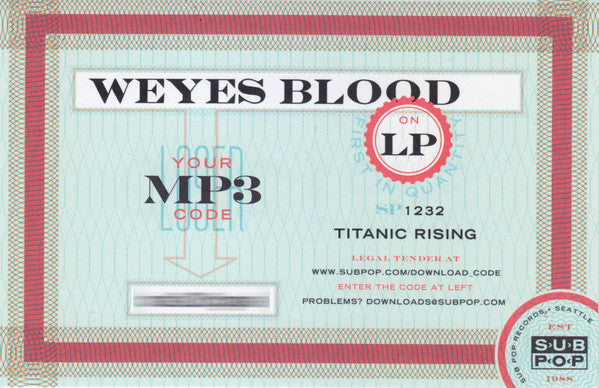 Weyes Blood - Titanic Rising (VINYL) | Near Mint (NM) Near Mint (NM)