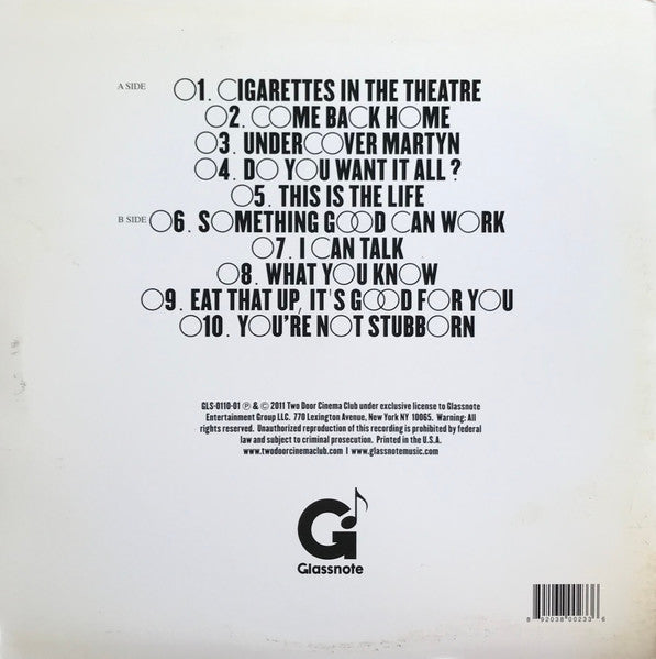 Two Door Cinema Club - Tourist History (VINYL) | Near Mint (NM or M-) Near Mint (NM)