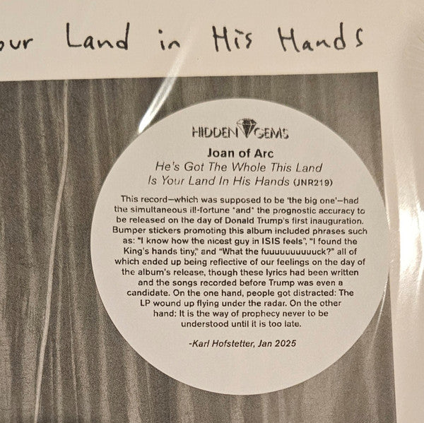 Joan Of Arc - He's Got The Whole This Land Is Your Land In His Hands (VINYL) | Near Mint (NM) Near Mint (NM)
