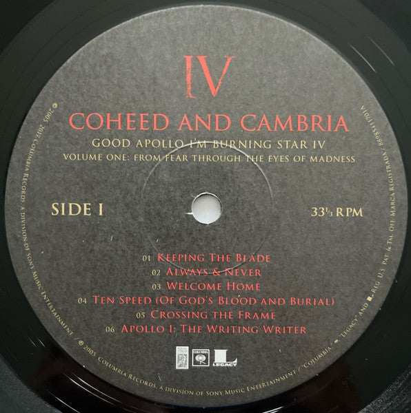 Coheed And Cambria - Good Apollo I'm Burning Star IV | Volume One: From Fear Through The Eyes Of Madness (2xVINYL) | Near Mint (NM or M-)