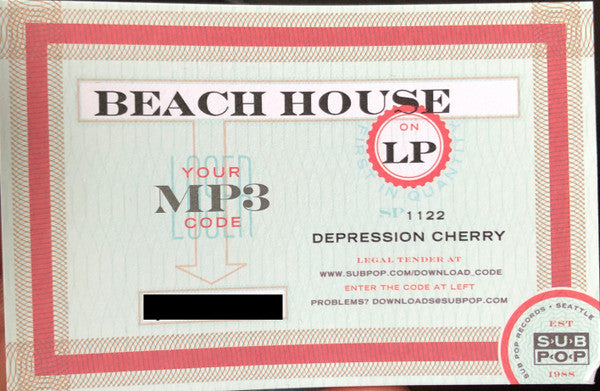 Beach House - Depression Cherry (VINYL) | Near Mint (NM) Near Mint (NM)