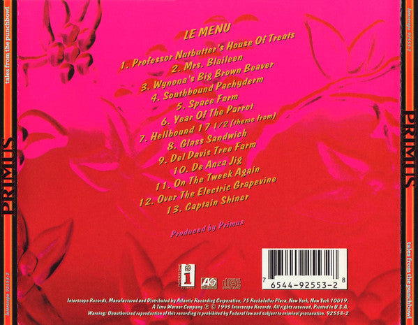 Primus - Tales From The Punchbowl (CD) | Near Mint (NM) Near Mint (NM)