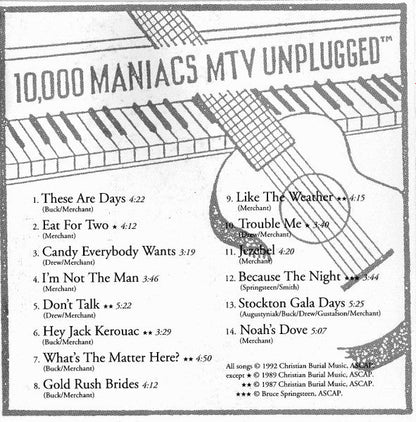 10,000 Maniacs - MTV Unplugged (CD) | Near Mint (NM or M-)