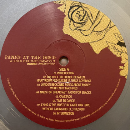 Panic! At The Disco - A Fever You Can't Sweat Out (VINYL) | Near Mint (NM or M-)