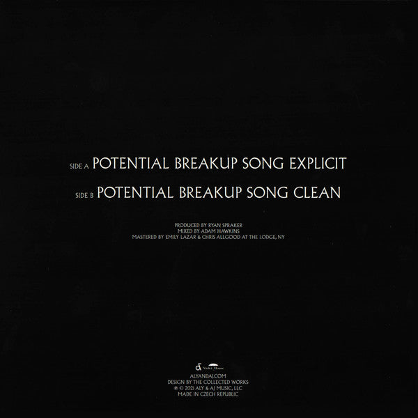 Potential Breakup Song Explicit (*SIGNED* 7") | Near Mint (NM) Mint (M)