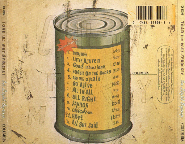 Toad The Wet Sprocket - In Light Syrup (CD) | Near Mint (NM or M-)