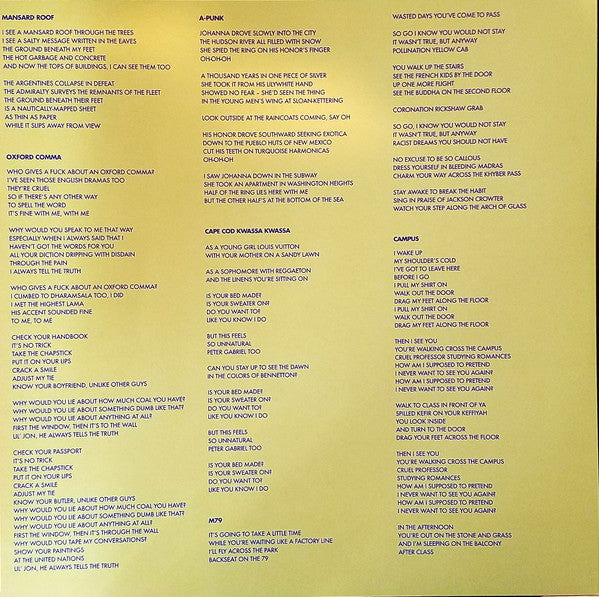 Vampire Weekend | Mint (M) Mint (M)