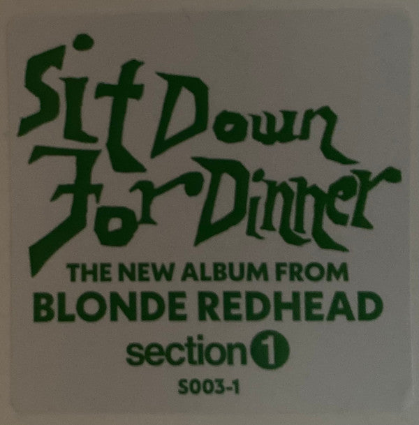 Blonde Redhead - Sit Down For Dinner (Black Vinyl) | Mint (M) Mint (M)