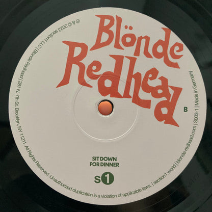 Blonde Redhead - Sit Down For Dinner (Black Vinyl) | Mint (M) Mint (M)