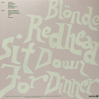 Blonde Redhead - Sit Down For Dinner (Black Vinyl) | Mint (M) Mint (M)