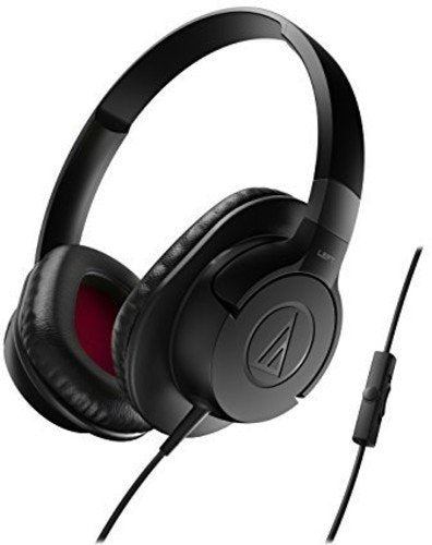 ATH-AX1iSBK SonicFuel Over-Ear Headphones for Smartphones, Black |