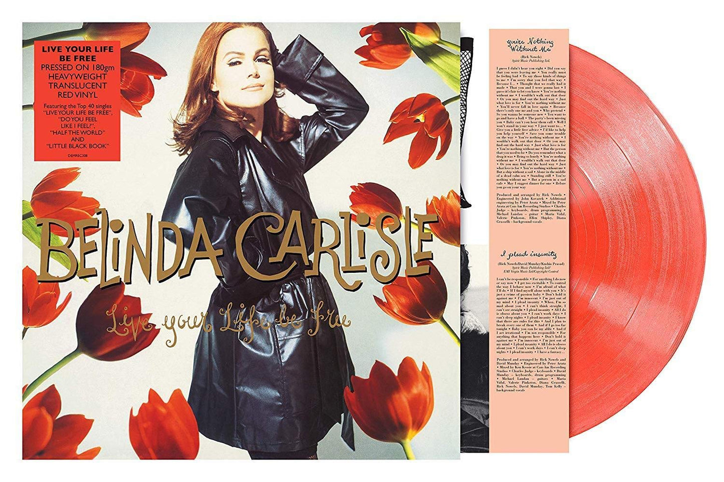 Belinda Carlisle - Live Your Life Be Free (Limited Edition, 180 Gram Translucent Red Colored Vinyl) [Import] |