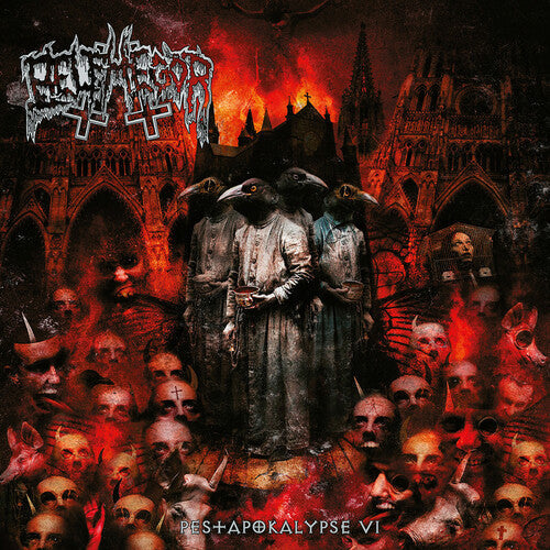 Belphegor - Pestapocalypse VI (RED TRANSPARENT W/ BLACK & WHITE SPLATTER VINYL) | Mint (M) Mint (M)