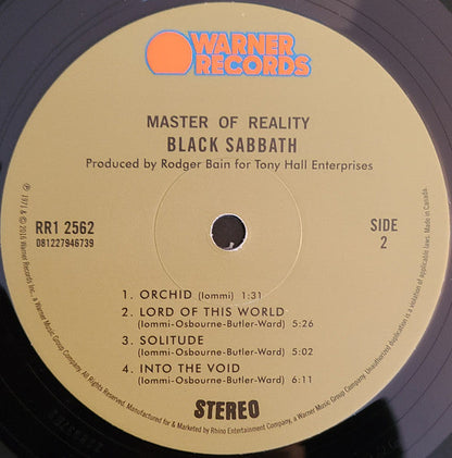 Black Sabbath - Master Of Reality (VINYL) | Mint (M) Mint (M)