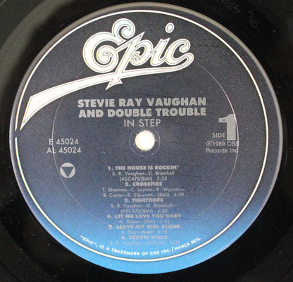 Stevie Ray Vaughan & Double Trouble In Step LP Very Good Plus (VG+) Near Mint (NM or M-)