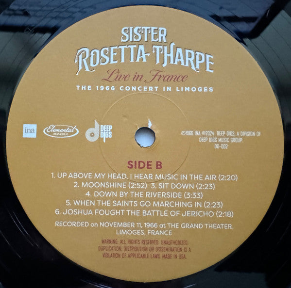 Sister Rosetta Tharpe - Live In France: The 1966 Concert In Limoges (VINYL RSD) |