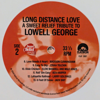Various - Long Distance Love (A Sweet Relief Tribute To Lowell George) (WHITE VINYL) | Mint (M) Mint (M)
