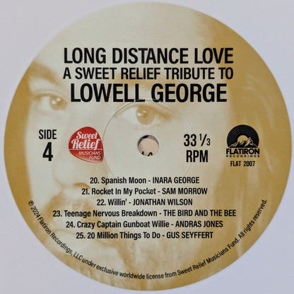 Various - Long Distance Love (A Sweet Relief Tribute To Lowell George) (WHITE VINYL) | Mint (M) Mint (M)