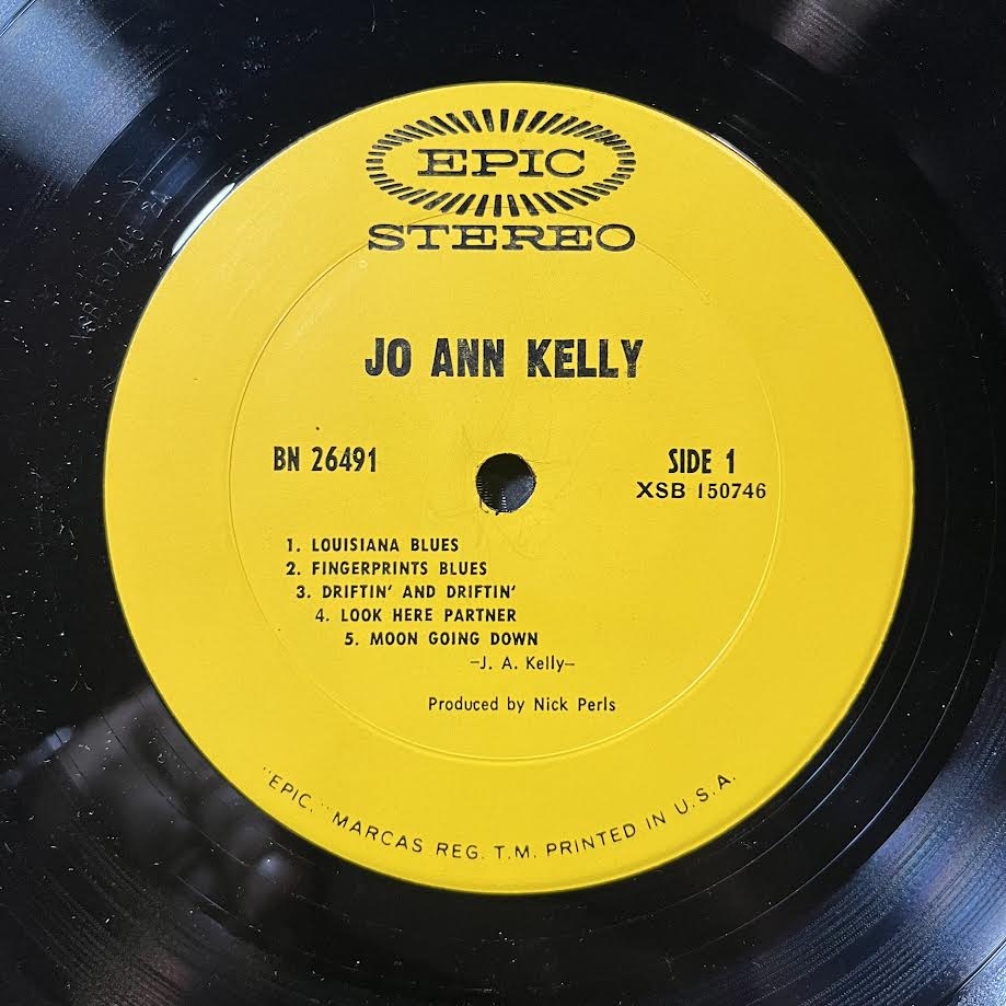Jo-Ann Kelly - Jo-Ann Kelly (VINYL) | Excellent+ (EX+) Very Good (VG)