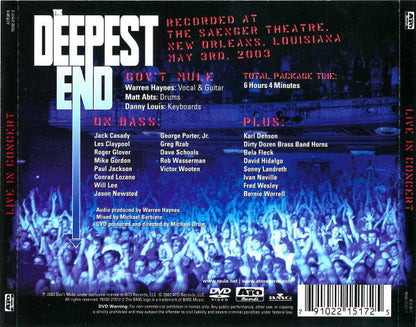 Gov't Mule - The Deepest End (Live In Concert) ( 2xCD, DVD) | Excellent+ (EX+) Excellent+ (EX+)
