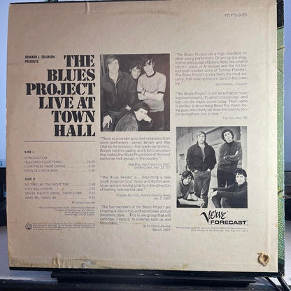The Blues Project - Live At Town Hall (VINYL) | Excellent+ (EX+) Very Good Plus (VG+)